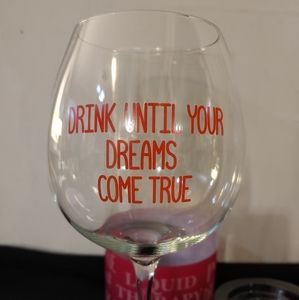 XL Wine Glass Stemware Orig Box Barware Statement